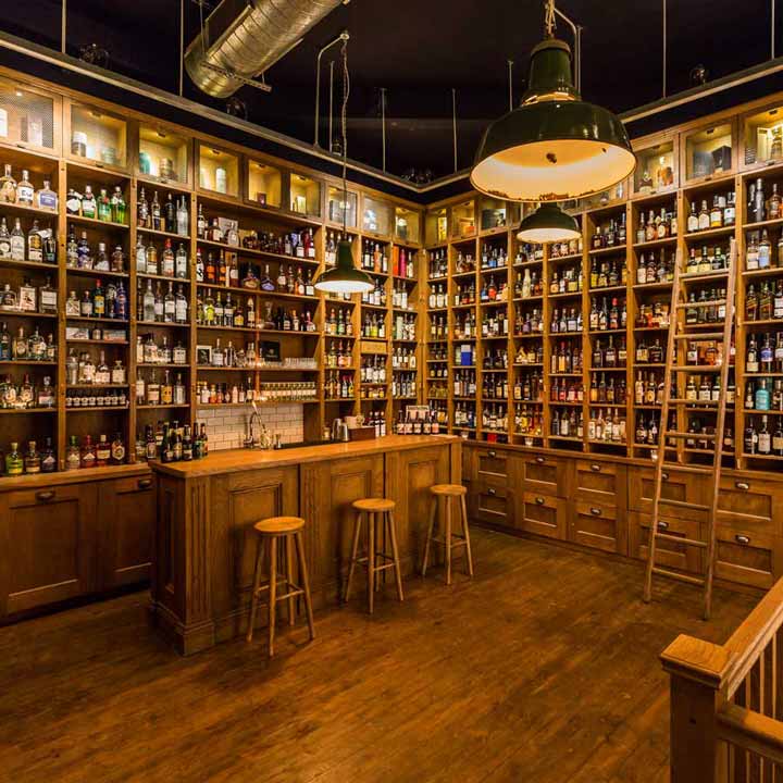 Picture of wood-panelled specialist liquor store from TT Liquor, Mixology Events flagship venue